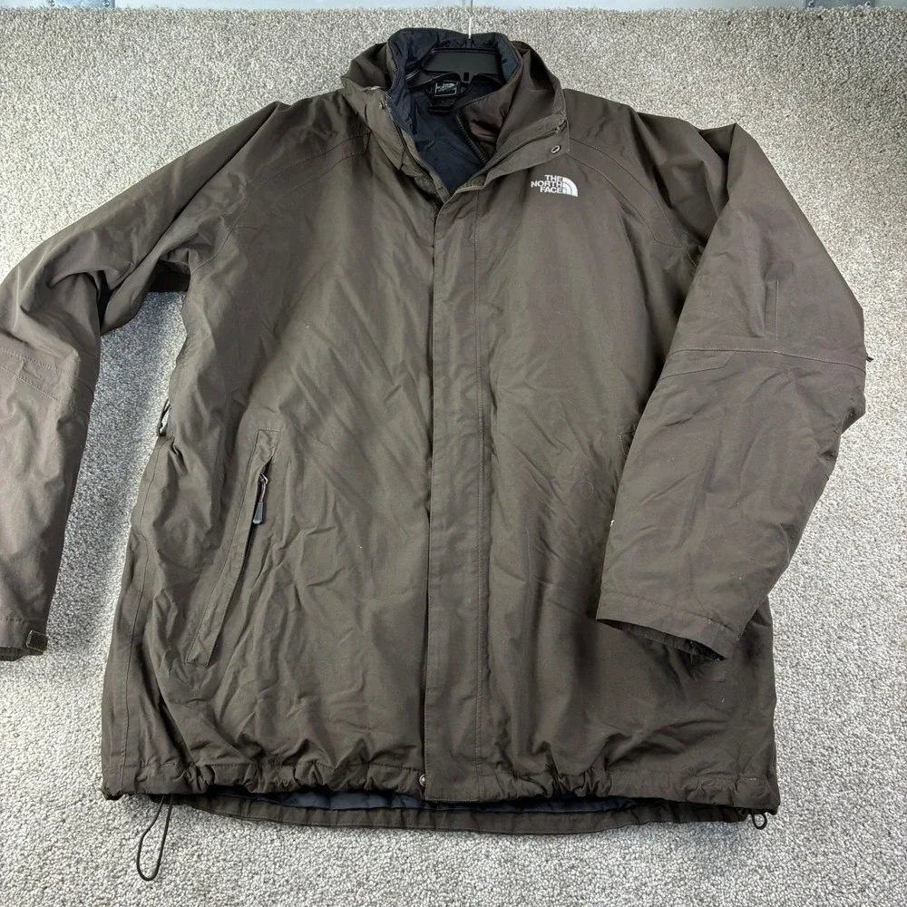 The North Face Mens HyVent Triclimate 3-in-1 Jacket Brown Parka‎ XL Winter WARM